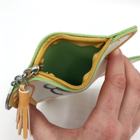 🥳HP!🥳 Corgi Dog Faux Leather Coin Purse Key Ring - Picture 4 of 9